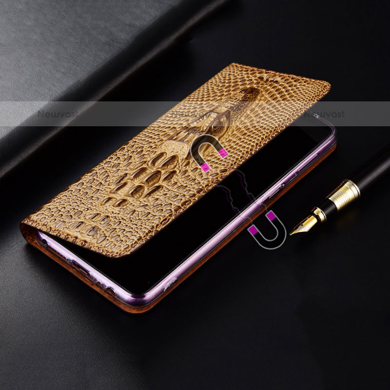 Leather Case Stands Flip Cover Holder H03P for Oppo A53s