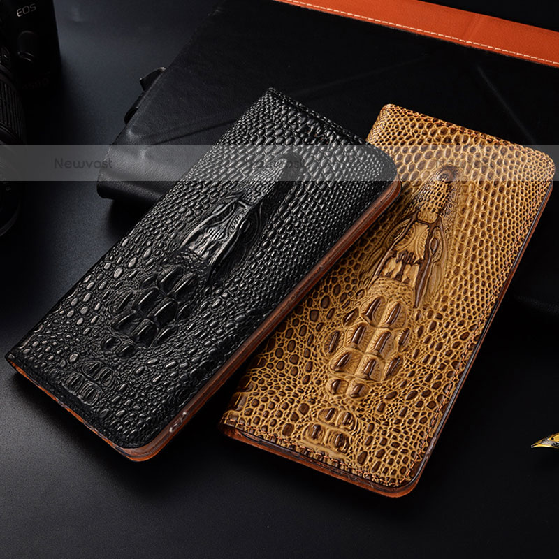 Leather Case Stands Flip Cover Holder H03P for Oppo A93 5G