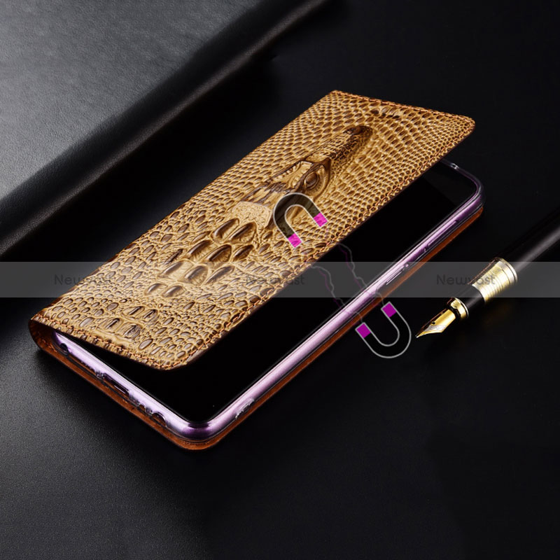 Leather Case Stands Flip Cover Holder H03P for Xiaomi Redmi Note 11E Pro 5G