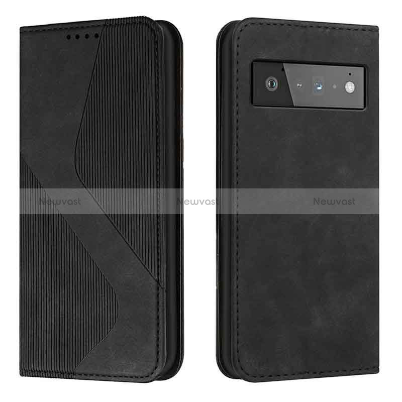 Leather Case Stands Flip Cover Holder H03X for Google Pixel 6 5G