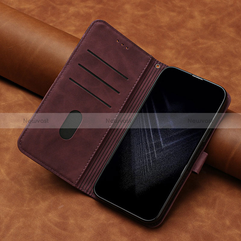 Leather Case Stands Flip Cover Holder H03X for Huawei Honor 70 Pro 5G