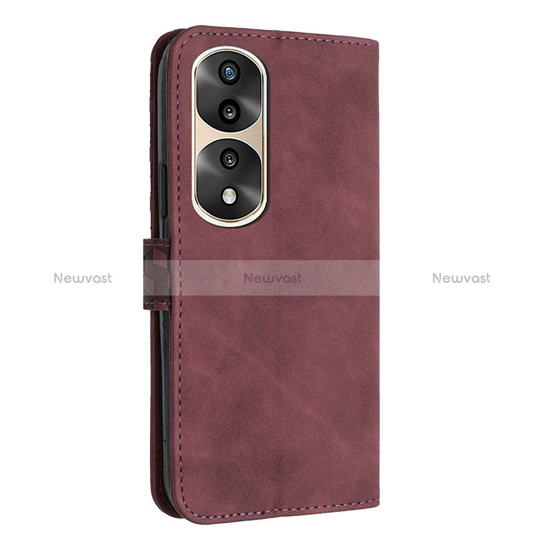 Leather Case Stands Flip Cover Holder H03X for Huawei Honor 70 Pro+ Plus 5G