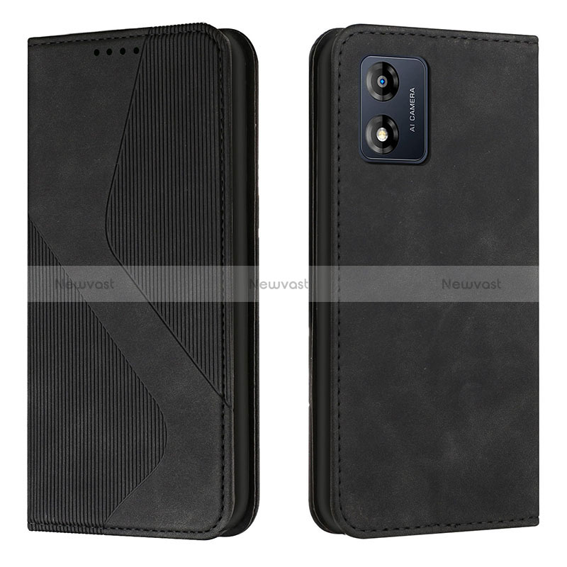 Leather Case Stands Flip Cover Holder H03X for Motorola Moto E13