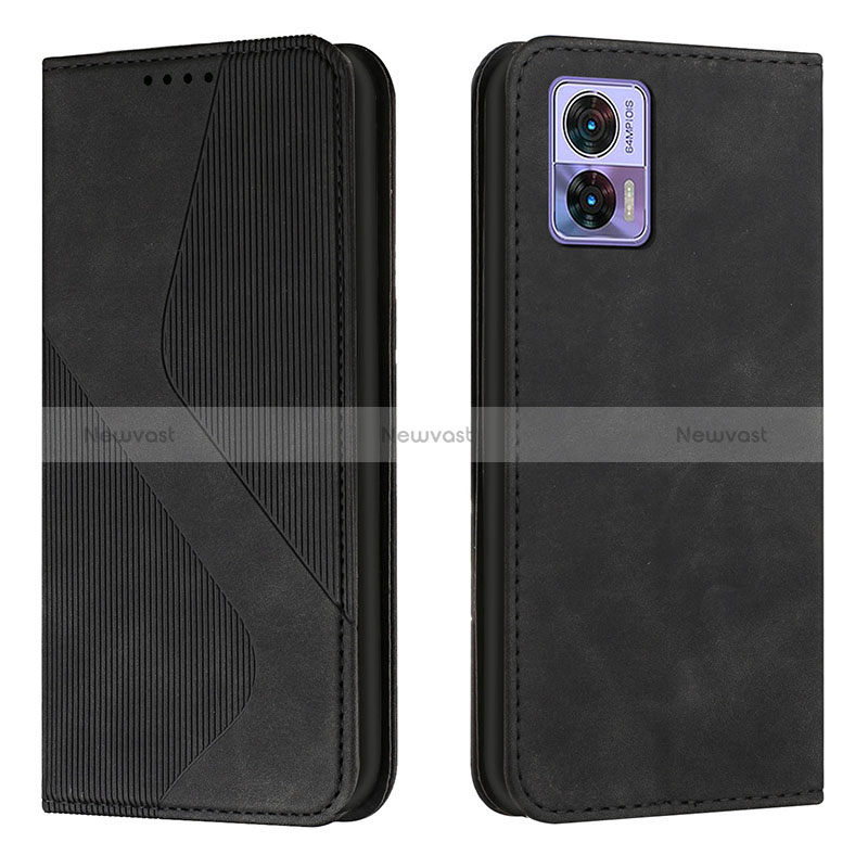 Leather Case Stands Flip Cover Holder H03X for Motorola Moto Edge 30 Lite 5G