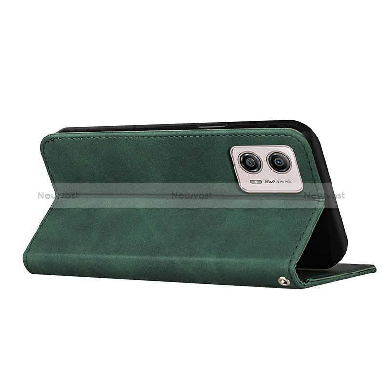 Leather Case Stands Flip Cover Holder H03X for Motorola Moto G53 5G