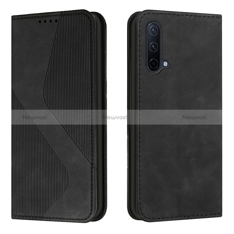 Leather Case Stands Flip Cover Holder H03X for OnePlus Nord CE 5G