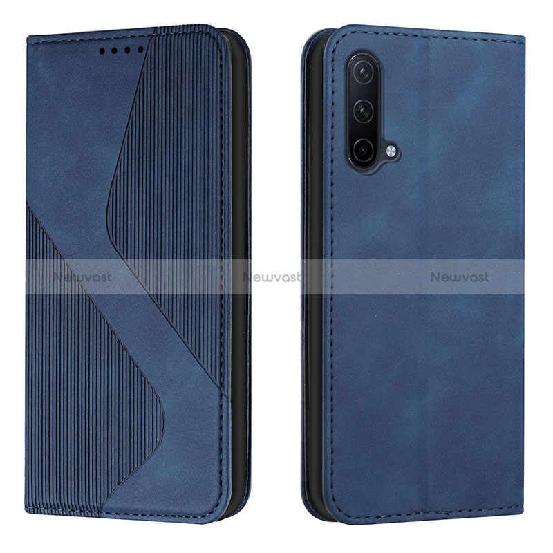 Leather Case Stands Flip Cover Holder H03X for OnePlus Nord CE 5G