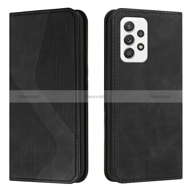 Leather Case Stands Flip Cover Holder H03X for Samsung Galaxy A33 5G