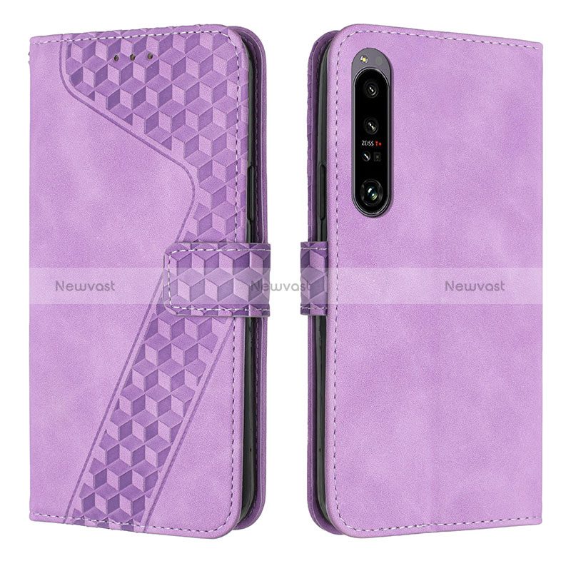 Leather Case Stands Flip Cover Holder H03X for Sony Xperia 1 IV SO-51C