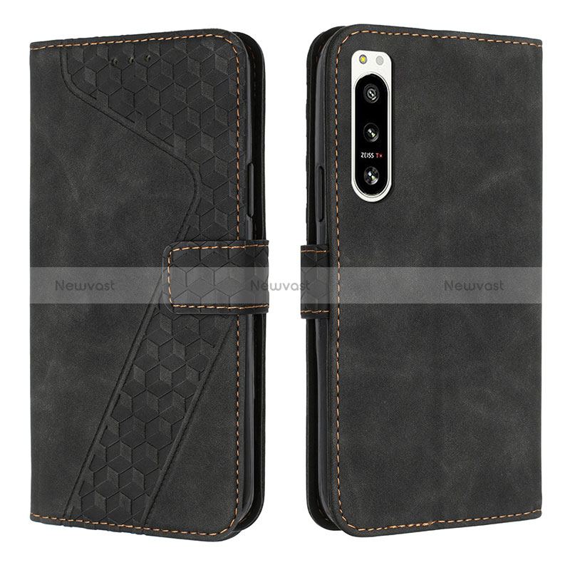 Leather Case Stands Flip Cover Holder H03X for Sony Xperia 5 IV