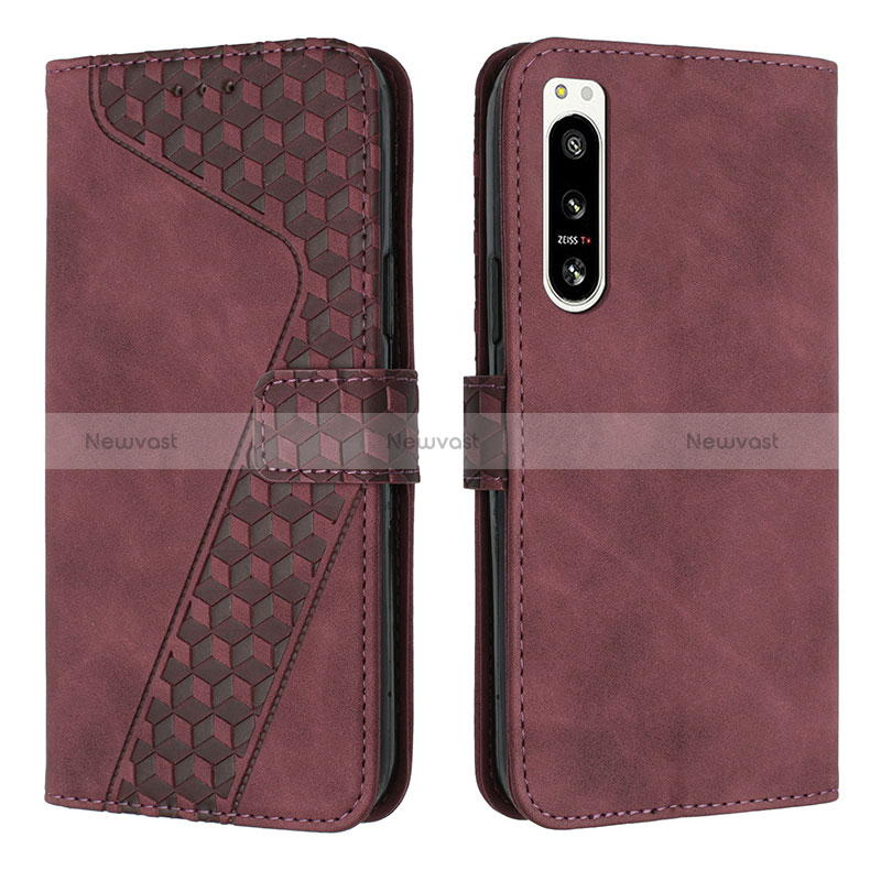 Leather Case Stands Flip Cover Holder H03X for Sony Xperia 5 IV