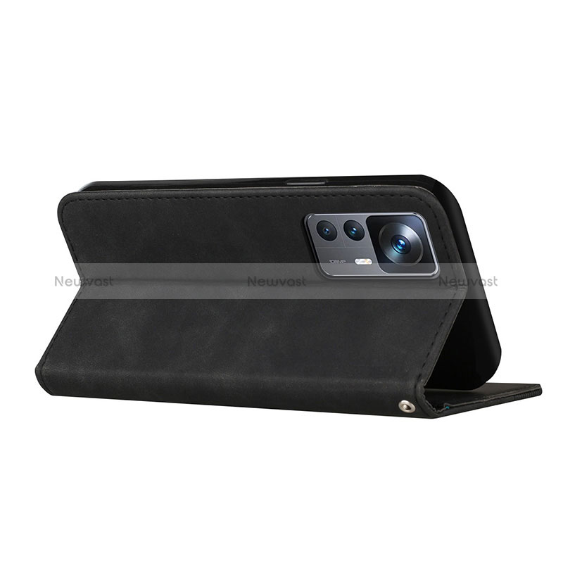 Leather Case Stands Flip Cover Holder H03X for Xiaomi Mi 12T Pro 5G