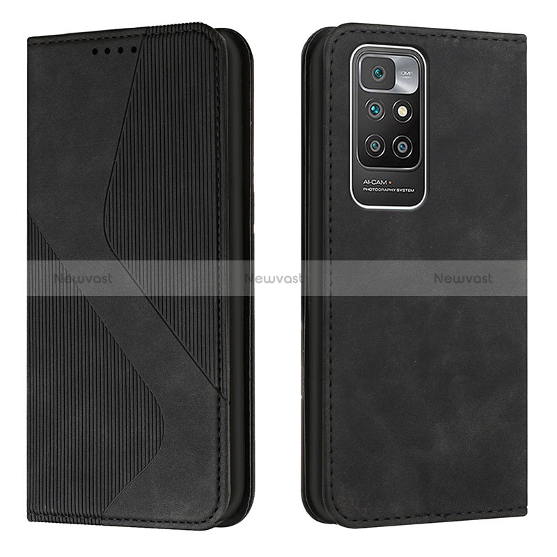 Leather Case Stands Flip Cover Holder H03X for Xiaomi Redmi 10 (2022)