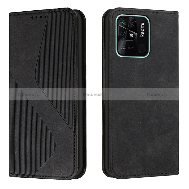 Leather Case Stands Flip Cover Holder H03X for Xiaomi Redmi 10 Power