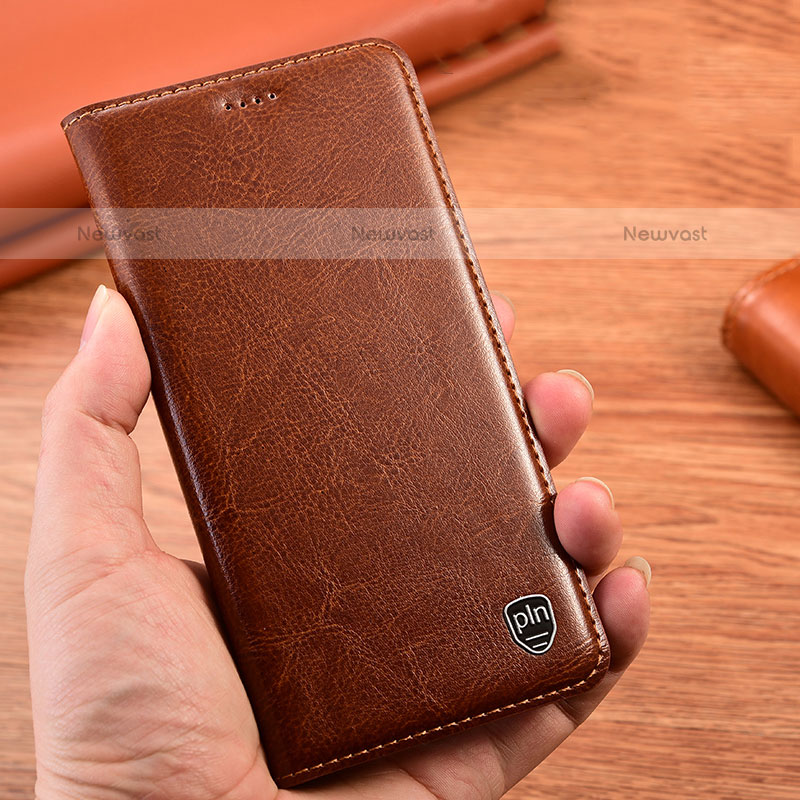 Leather Case Stands Flip Cover Holder H04P for OnePlus Nord N20 5G