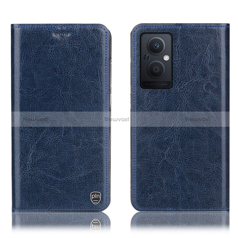 Leather Case Stands Flip Cover Holder H04P for Oppo Reno7 Z 5G