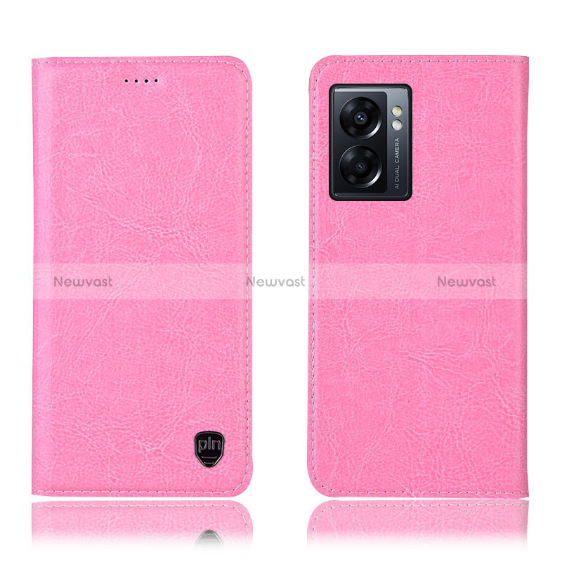 Leather Case Stands Flip Cover Holder H04P for Realme V23 5G