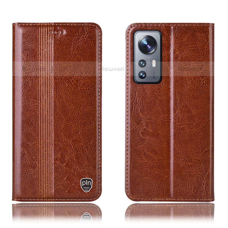 Leather Case Stands Flip Cover Holder H04P for Xiaomi Mi 12 Lite 5G