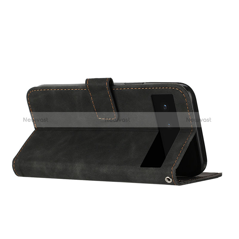 Leather Case Stands Flip Cover Holder H04X for Google Pixel 6 5G