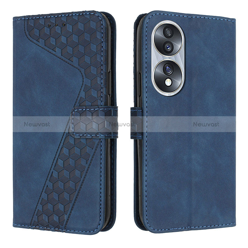 Leather Case Stands Flip Cover Holder H04X for Huawei Honor 70 5G