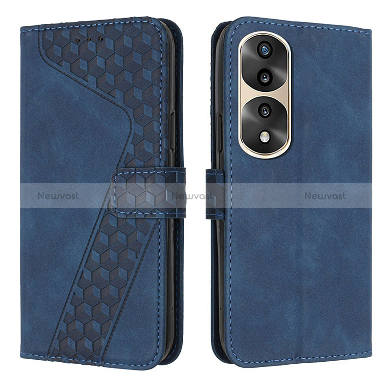 Leather Case Stands Flip Cover Holder H04X for Huawei Honor 70 Pro 5G