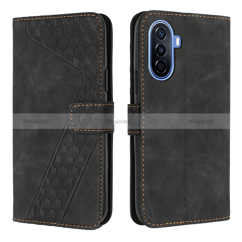 Leather Case Stands Flip Cover Holder H04X for Huawei Nova Y70