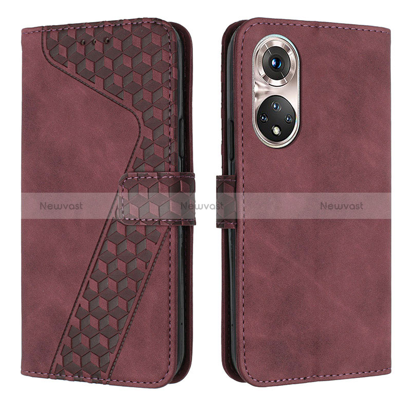 Leather Case Stands Flip Cover Holder H04X for Huawei P50