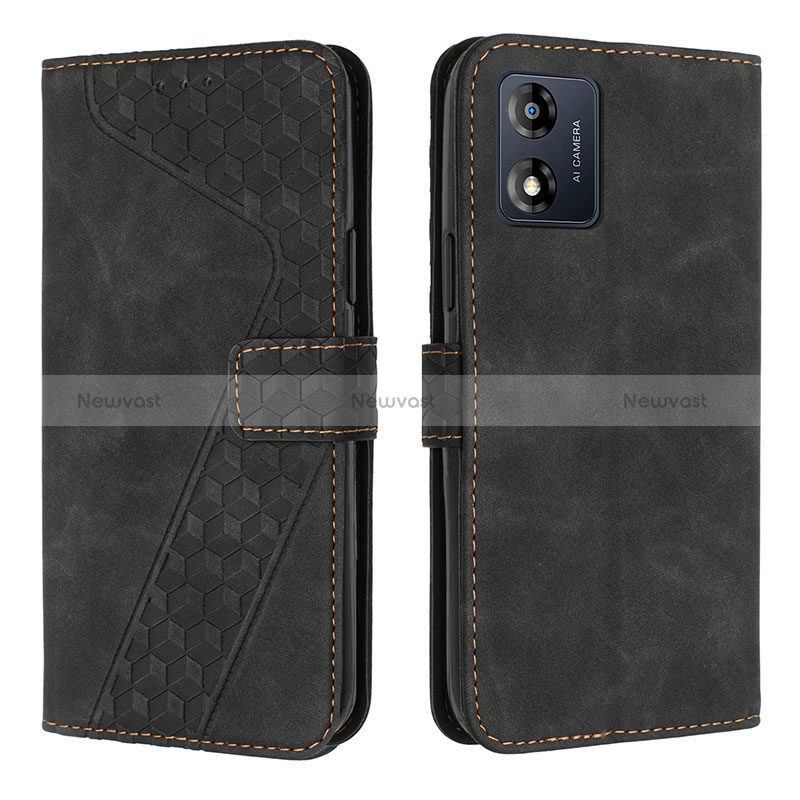 Leather Case Stands Flip Cover Holder H04X for Motorola Moto E13