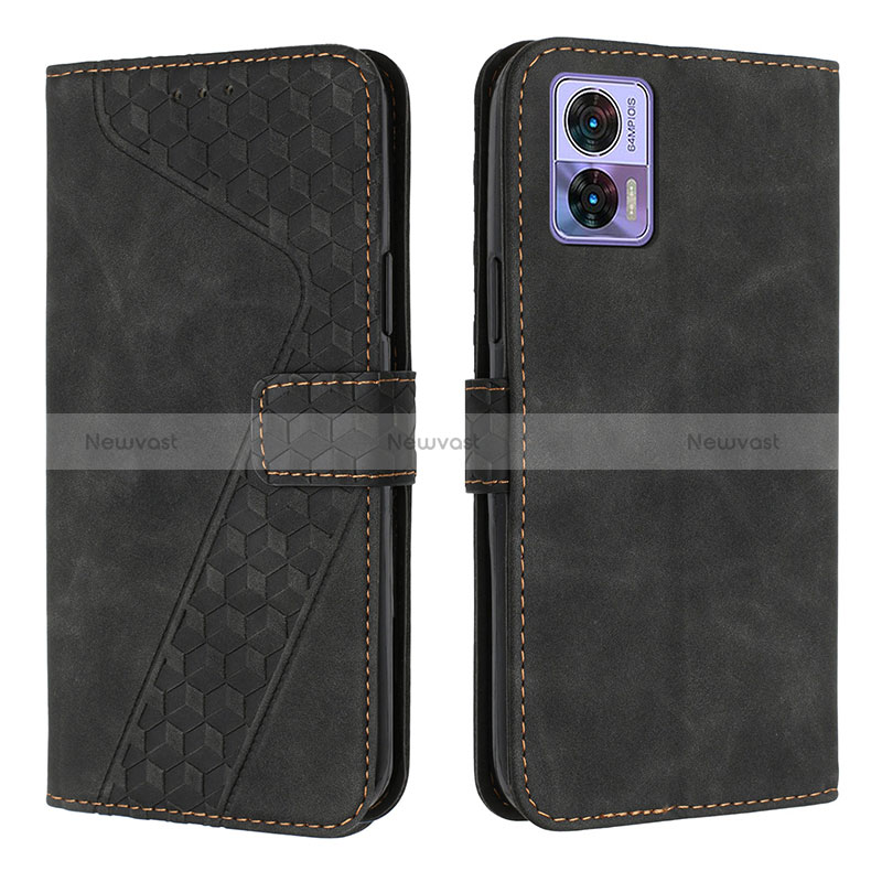 Leather Case Stands Flip Cover Holder H04X for Motorola Moto Edge 30 Lite 5G