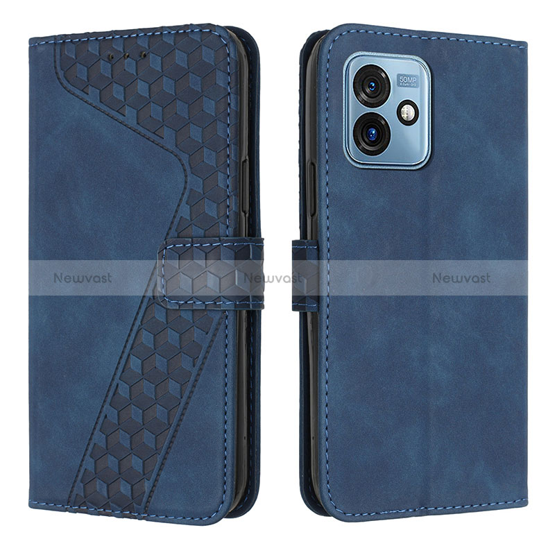 Leather Case Stands Flip Cover Holder H04X for Motorola Moto G 5G (2023)