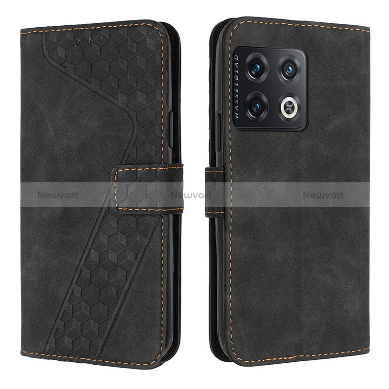 Leather Case Stands Flip Cover Holder H04X for OnePlus 10 Pro 5G