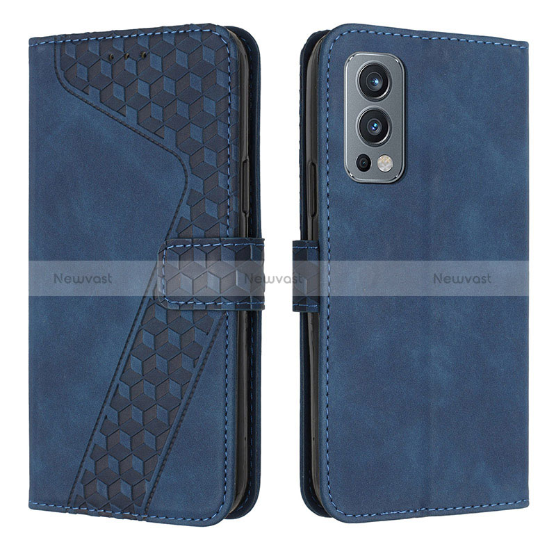 Leather Case Stands Flip Cover Holder H04X for OnePlus Nord 2 5G