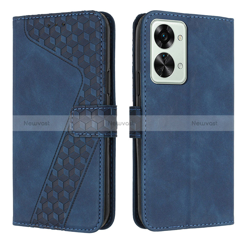 Leather Case Stands Flip Cover Holder H04X for OnePlus Nord 2T 5G