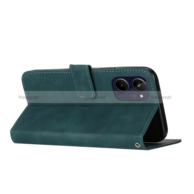 Leather Case Stands Flip Cover Holder H04X for Realme 10 4G