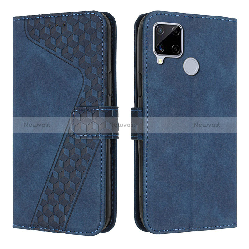 Leather Case Stands Flip Cover Holder H04X for Realme 7i RMX2193