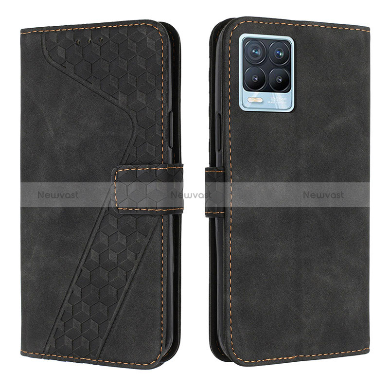 Leather Case Stands Flip Cover Holder H04X for Realme 8 4G