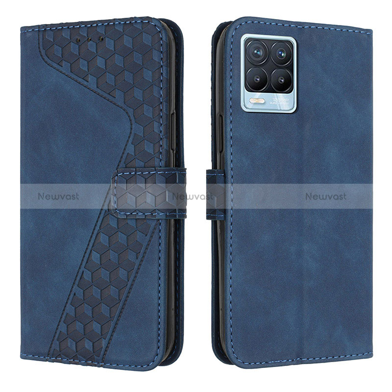 Leather Case Stands Flip Cover Holder H04X for Realme 8 4G