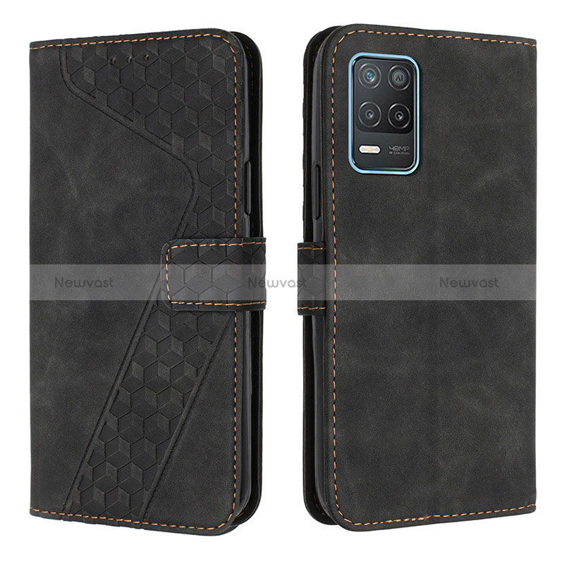 Leather Case Stands Flip Cover Holder H04X for Realme 8 5G