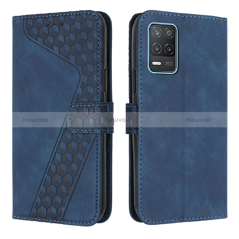 Leather Case Stands Flip Cover Holder H04X for Realme 8s 5G