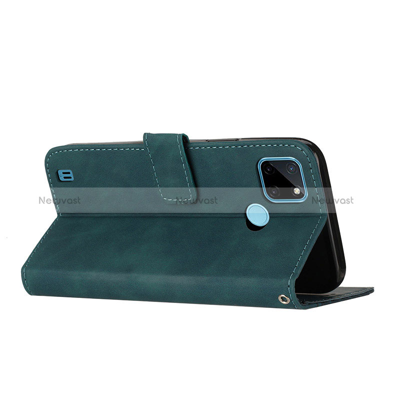 Leather Case Stands Flip Cover Holder H04X for Realme C21Y