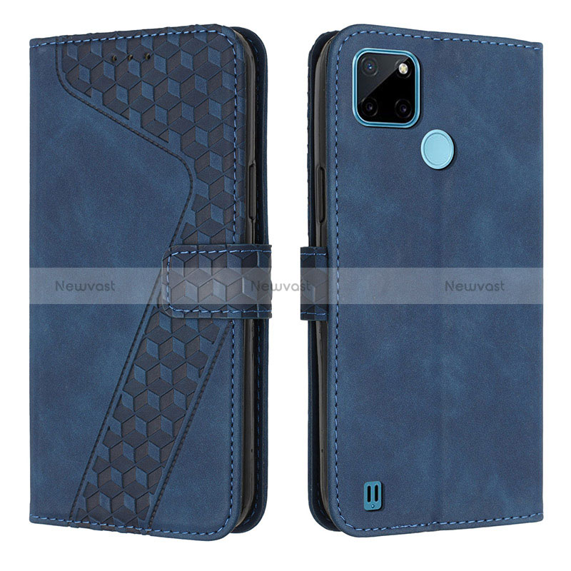 Leather Case Stands Flip Cover Holder H04X for Realme C25Y