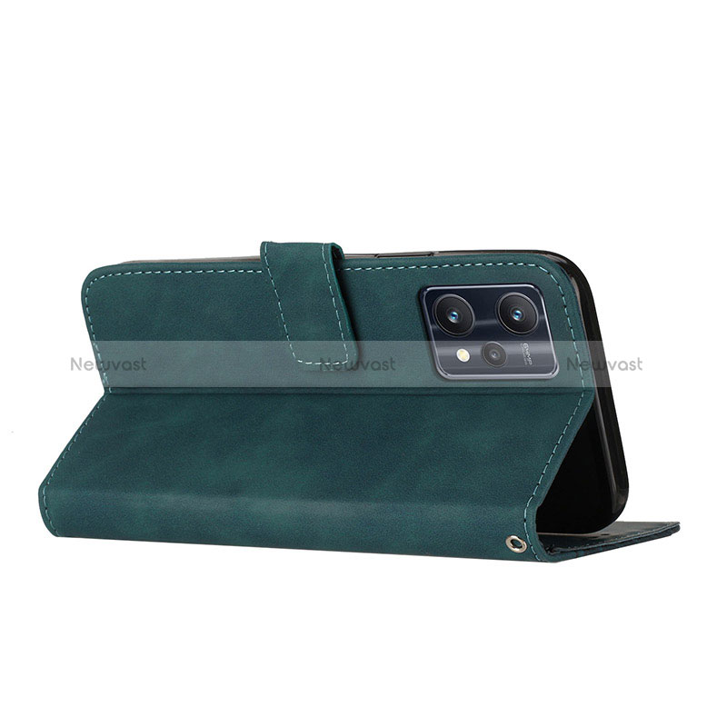 Leather Case Stands Flip Cover Holder H04X for Realme Narzo 50 Pro 5G