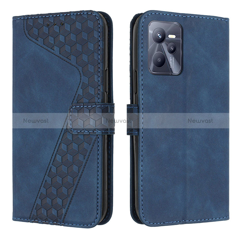 Leather Case Stands Flip Cover Holder H04X for Realme Narzo 50A Prime