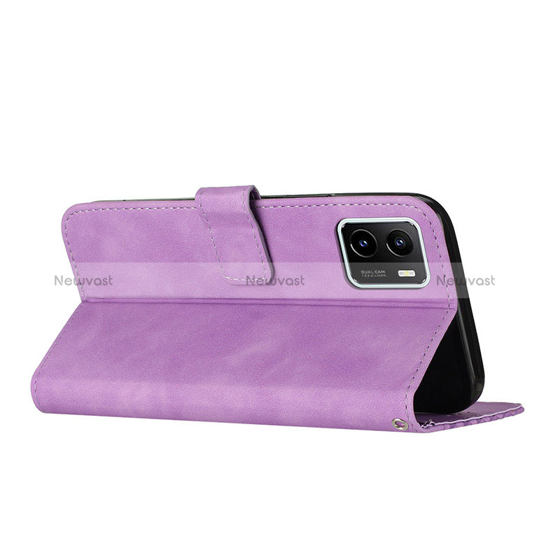 Leather Case Stands Flip Cover Holder H04X for Vivo Y01