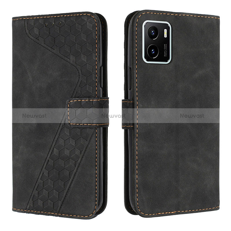 Leather Case Stands Flip Cover Holder H04X for Vivo Y01