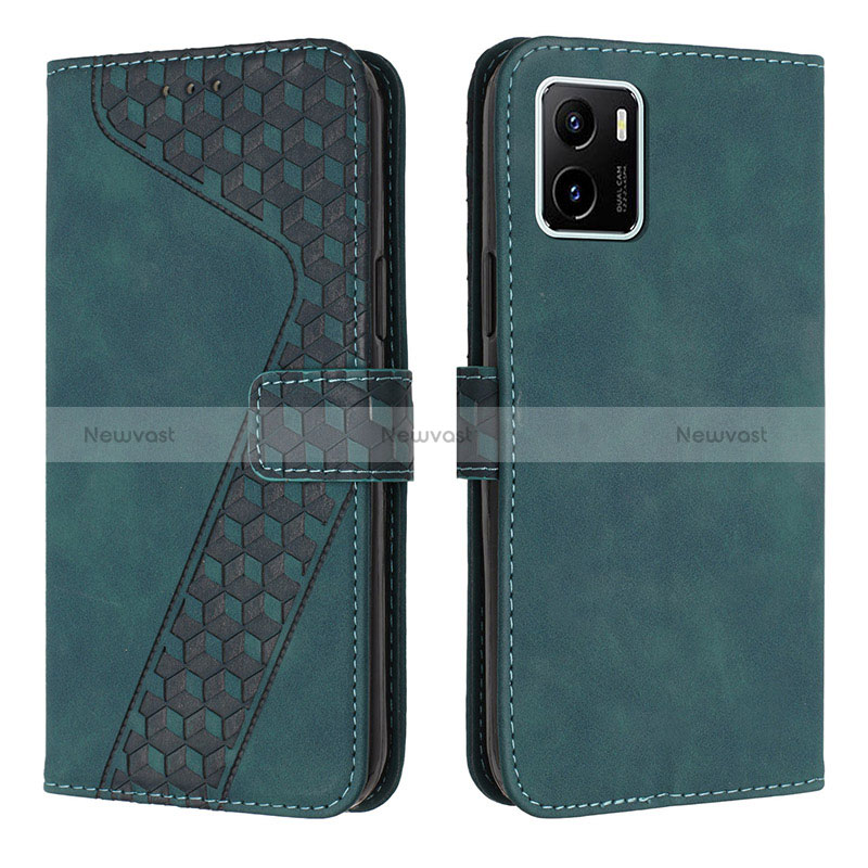 Leather Case Stands Flip Cover Holder H04X for Vivo Y01