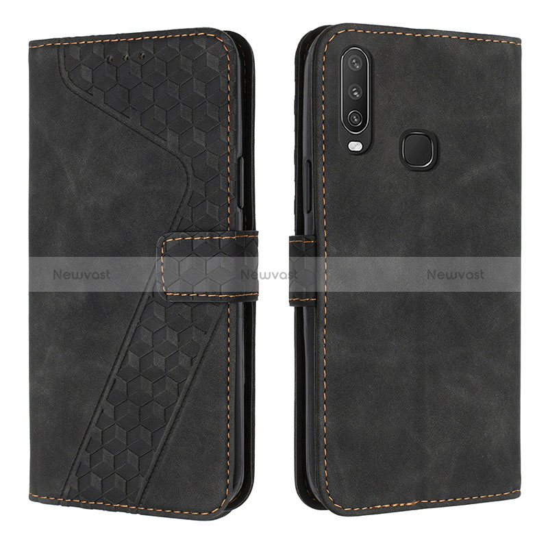 Leather Case Stands Flip Cover Holder H04X for Vivo Y11