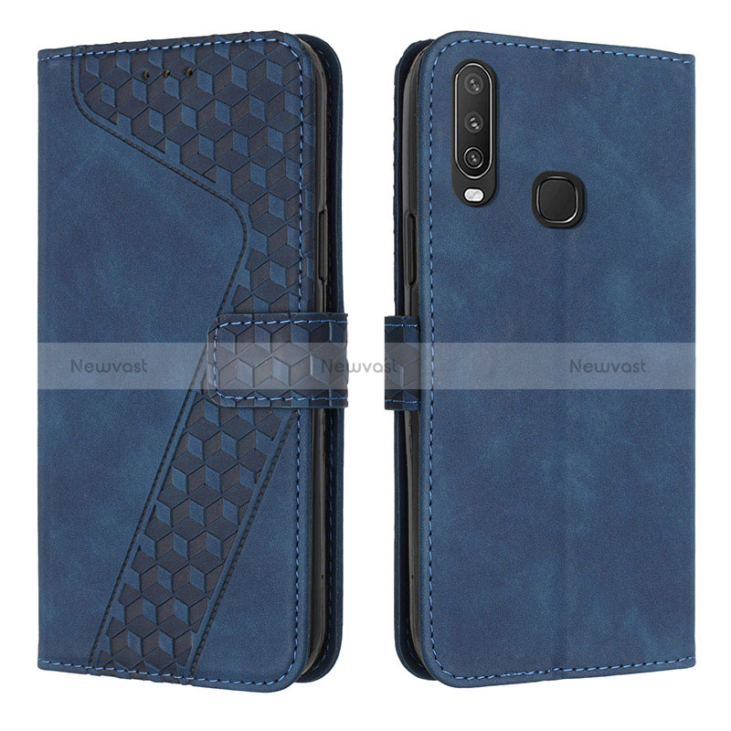 Leather Case Stands Flip Cover Holder H04X for Vivo Y11