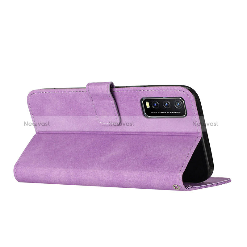 Leather Case Stands Flip Cover Holder H04X for Vivo Y12A