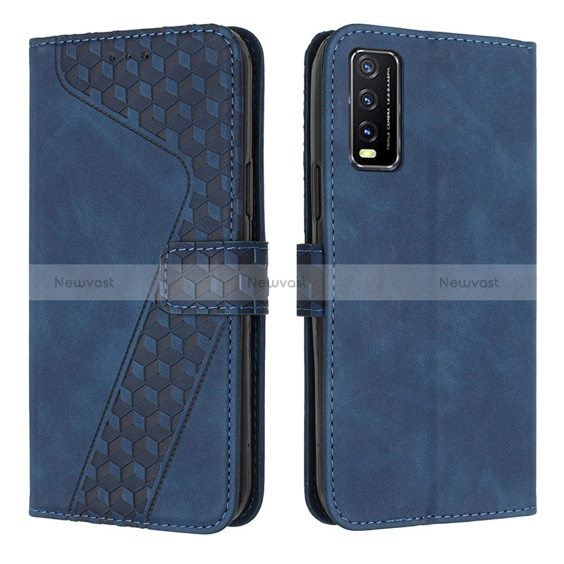 Leather Case Stands Flip Cover Holder H04X for Vivo Y12A